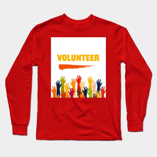 Volunteer Graphic Tee Long Sleeve T-Shirt by nfwu.WORLD